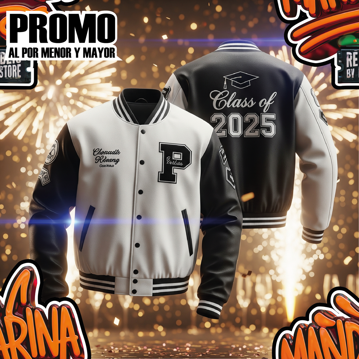 Chompas Varsity Personalizadas - PROMO 2025