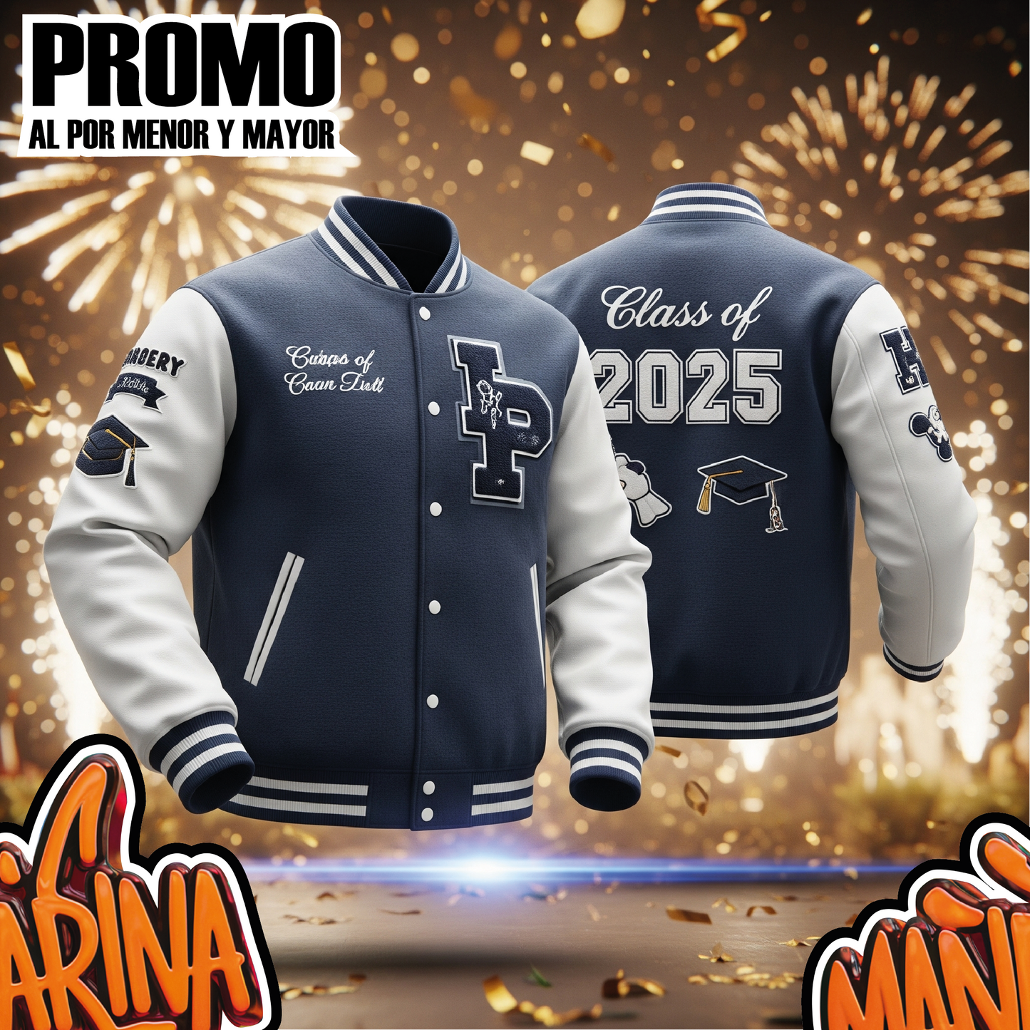 Chompas Varsity Personalizadas - PROMO 2025