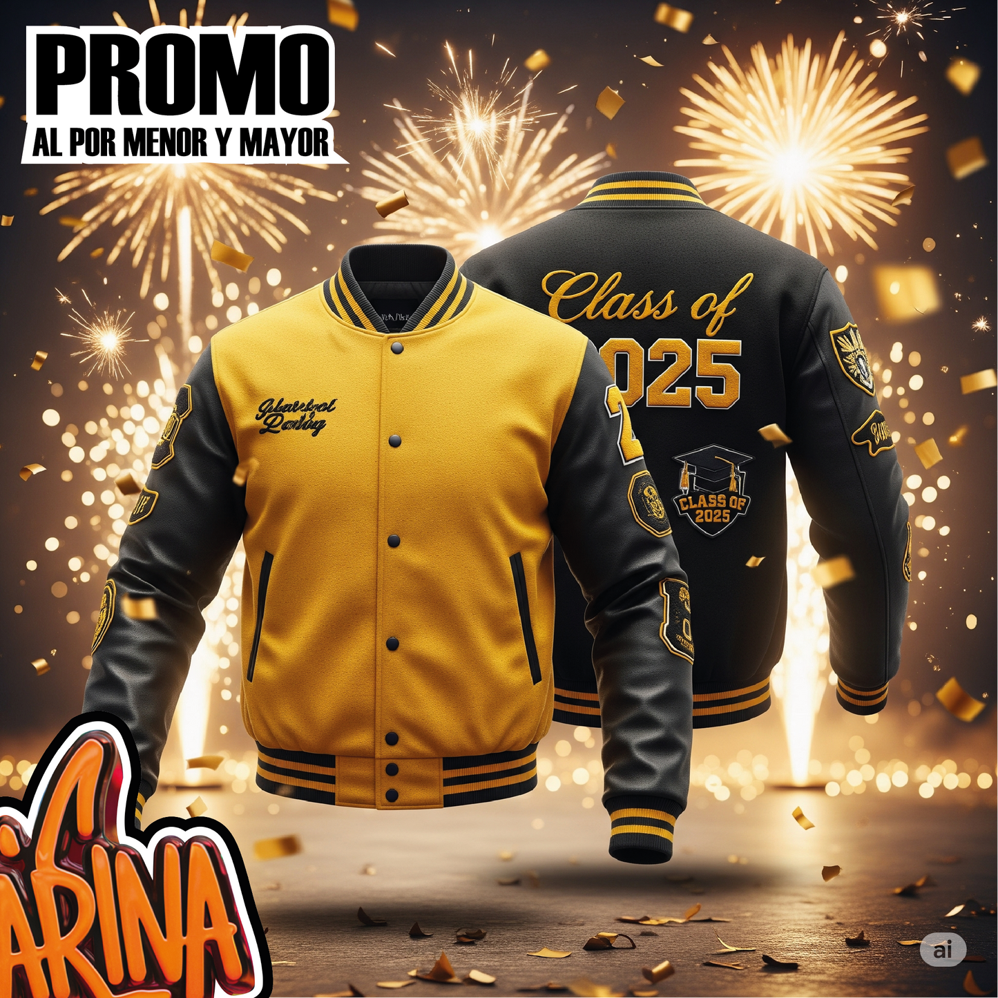 Chompas Varsity Personalizadas - PROMO 2025