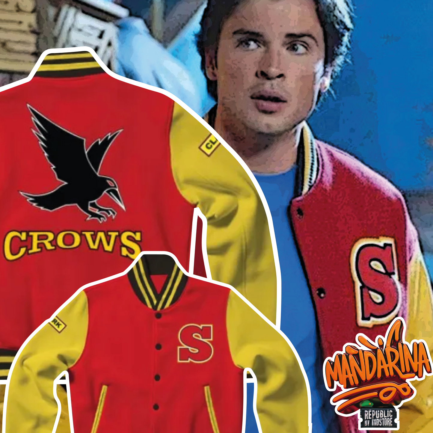 Chaqueta Smallville – Edición Clark Kent 🛡️🟥