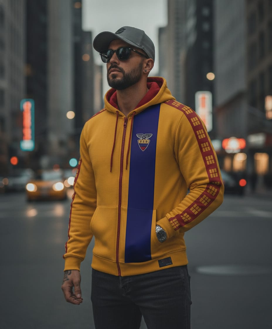 Chompa Futbol - TRI Retro Edition – Amarillo Azul y Rojo