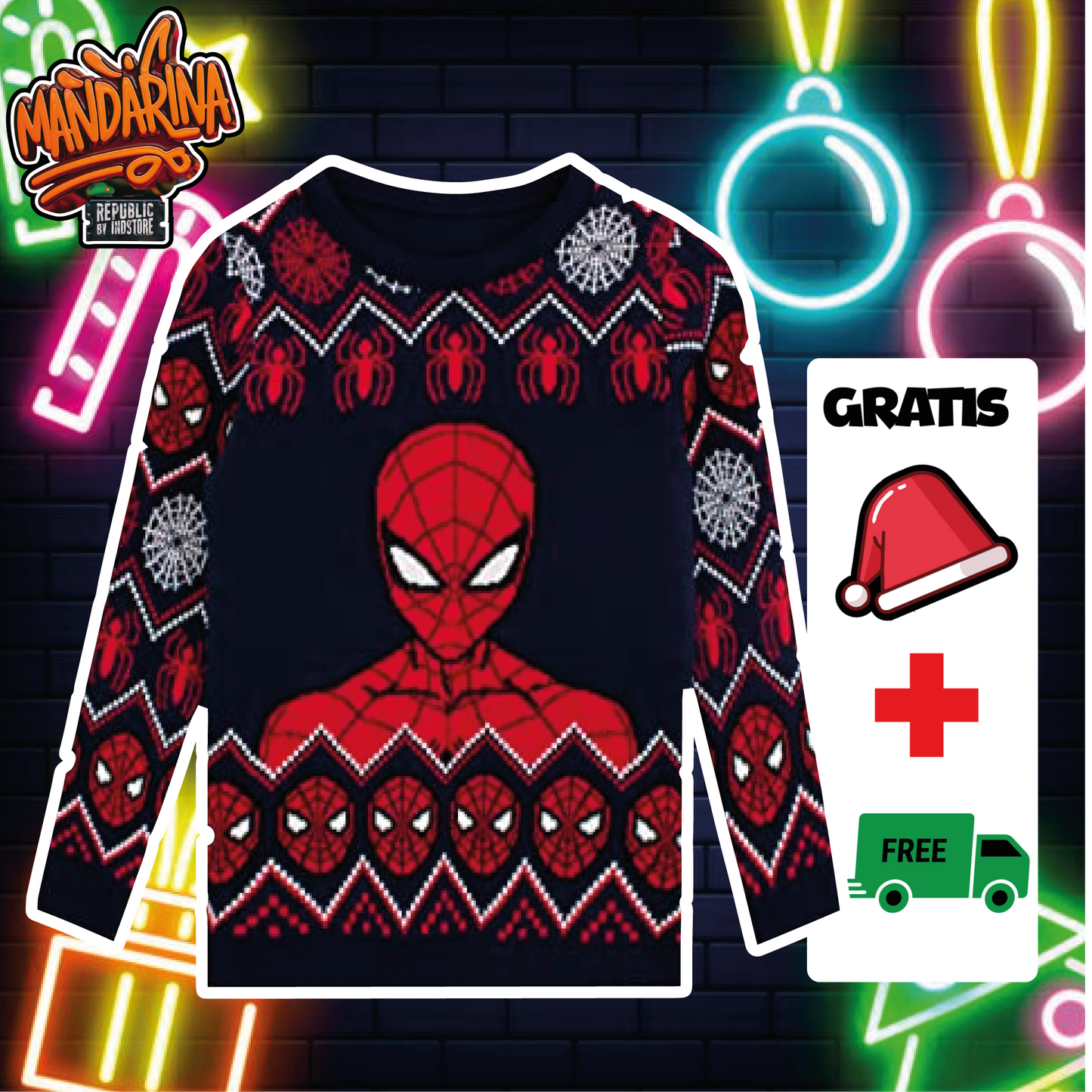 Ugly Sweaters - Spiderman Comic