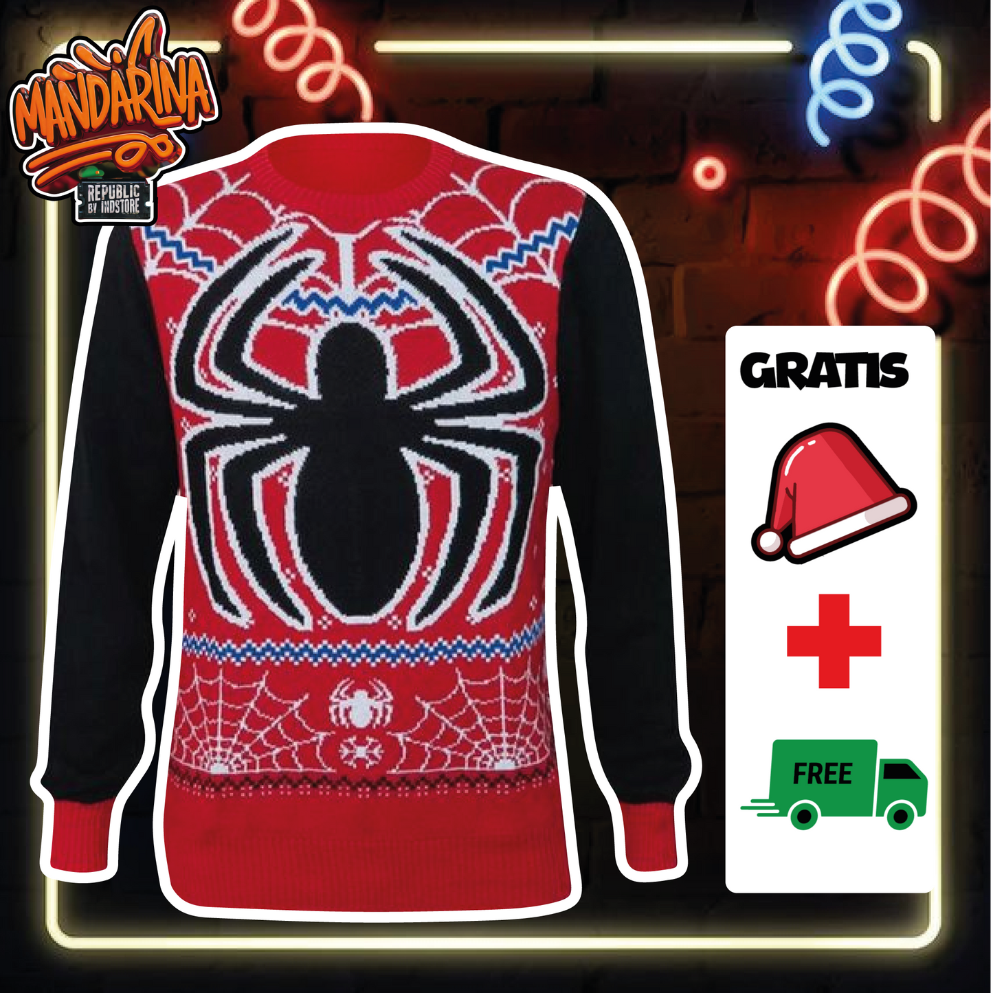 Ugly Sweaters - Spiderman Clasic