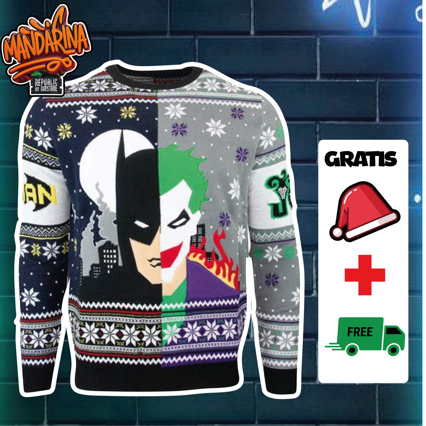 Ugly Sweaters - Batman & Joker
