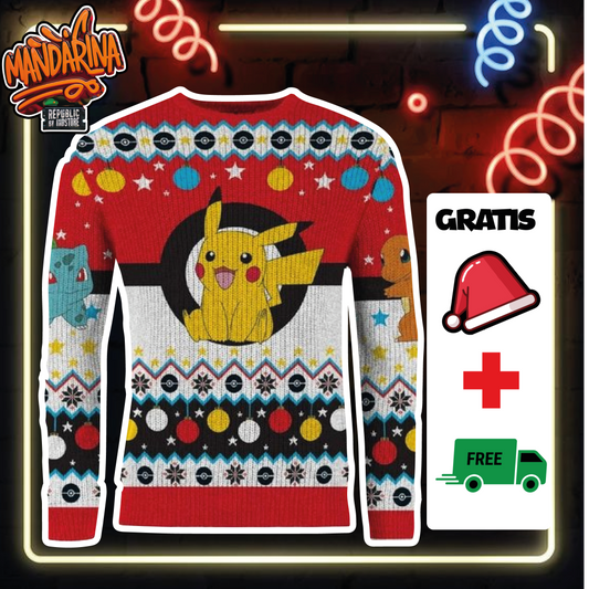 Ugly Sweaters - Picachu Pokebola