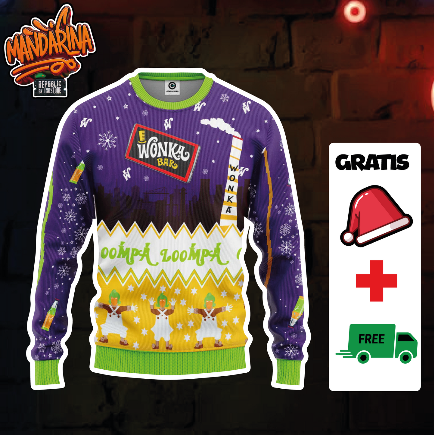 Ugly Sweaters - Willy Wonka