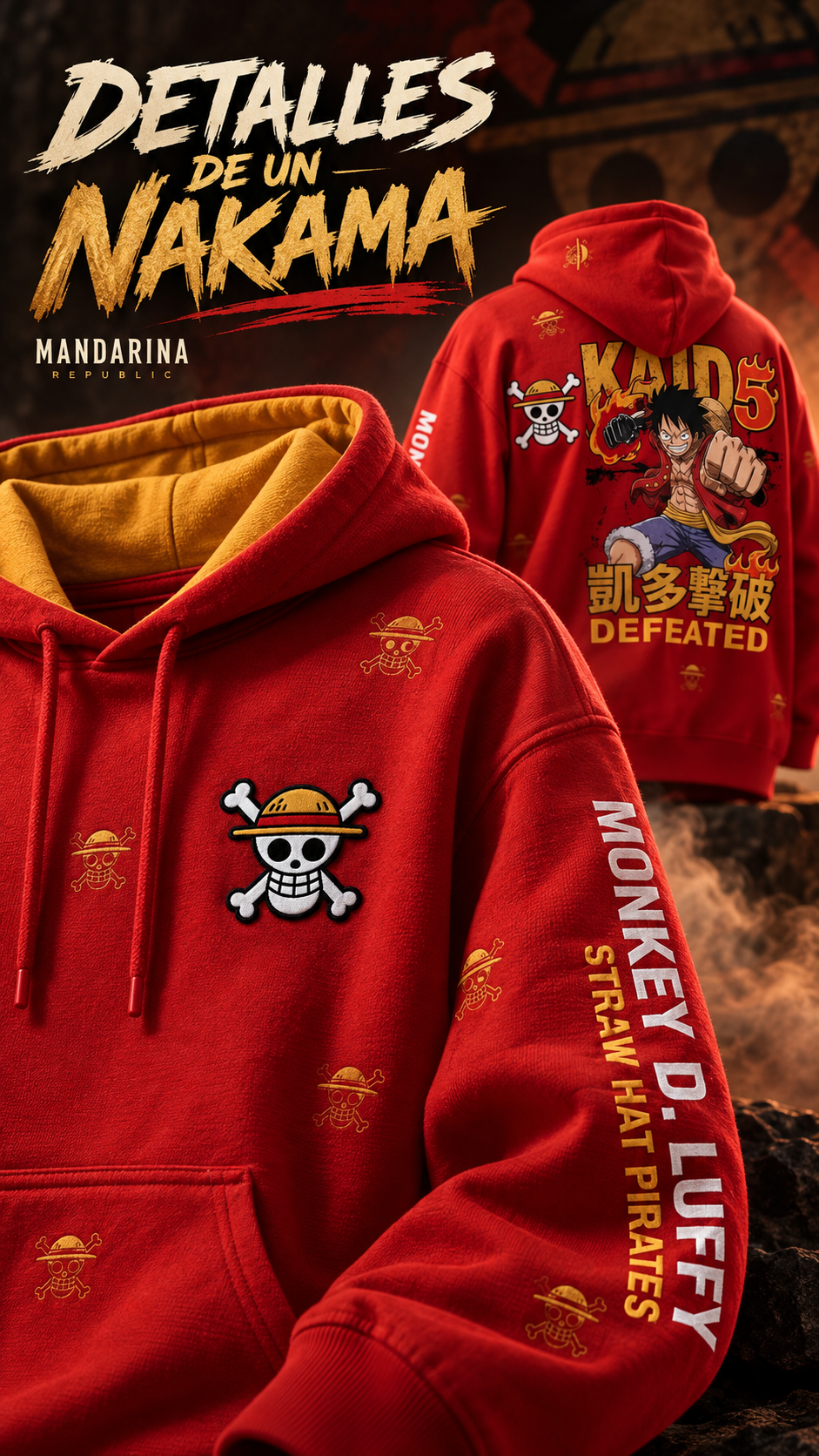 Hoodie One Piece Luffy Ecuador | Nakamas Red Envío Gratis