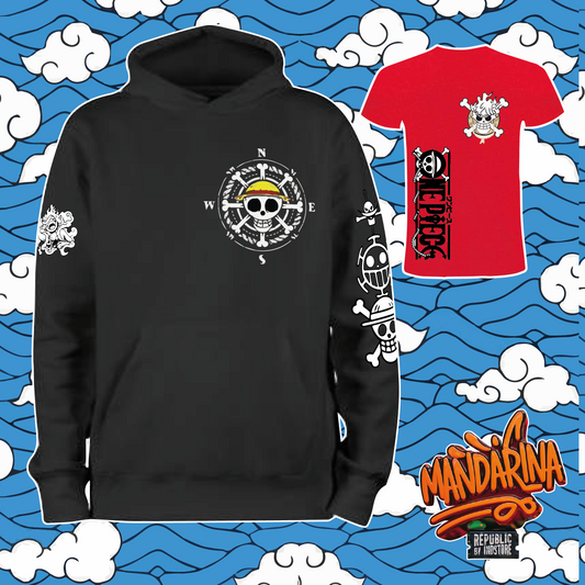 Hoodie One Piece – Luffy y su tripulación