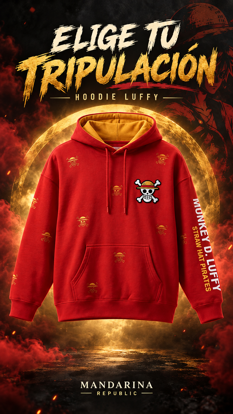 Hoodie One Piece Luffy Ecuador | Nakamas Red Envío Gratis