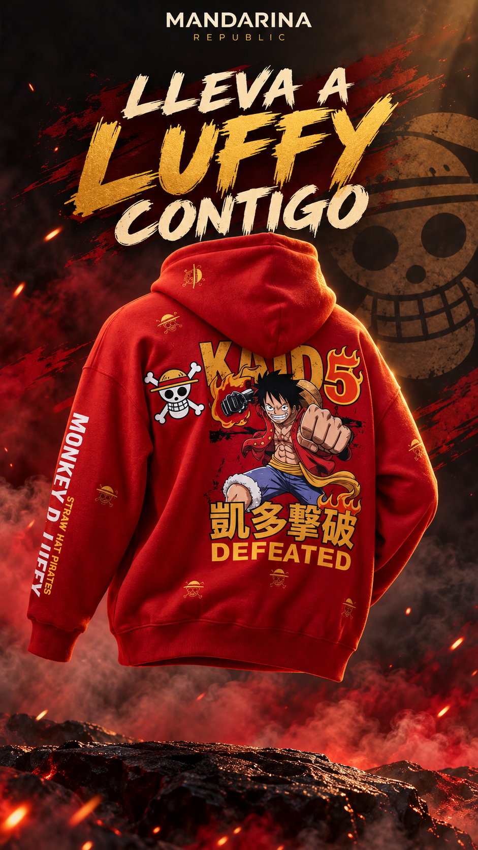 Hoodie One Piece Luffy Ecuador | Nakamas Red Envío Gratis