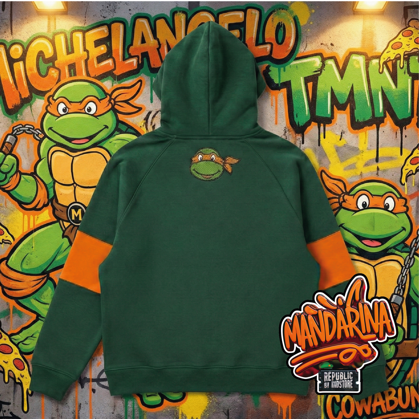 HOODIE TORTUGAS NINJA -  Michelangelo COWABUNGA