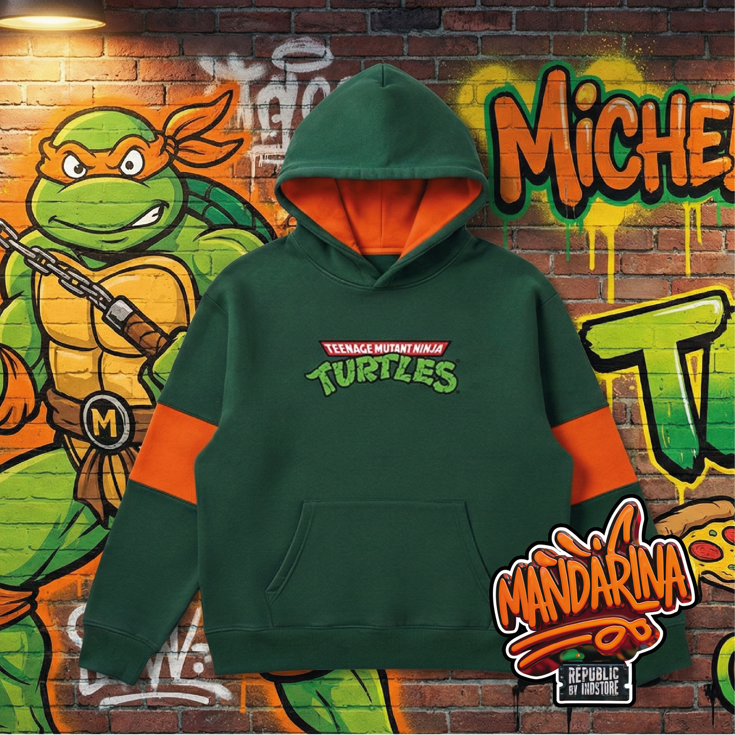 HOODIE TORTUGAS NINJA -  Michelangelo COWABUNGA