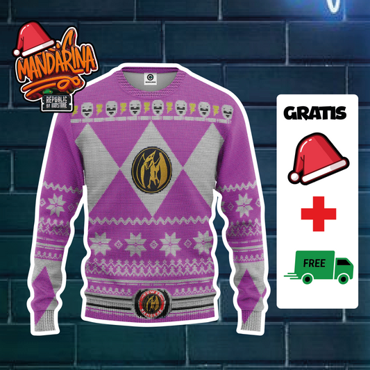 Ugly Sweaters Power Ranger - Pink