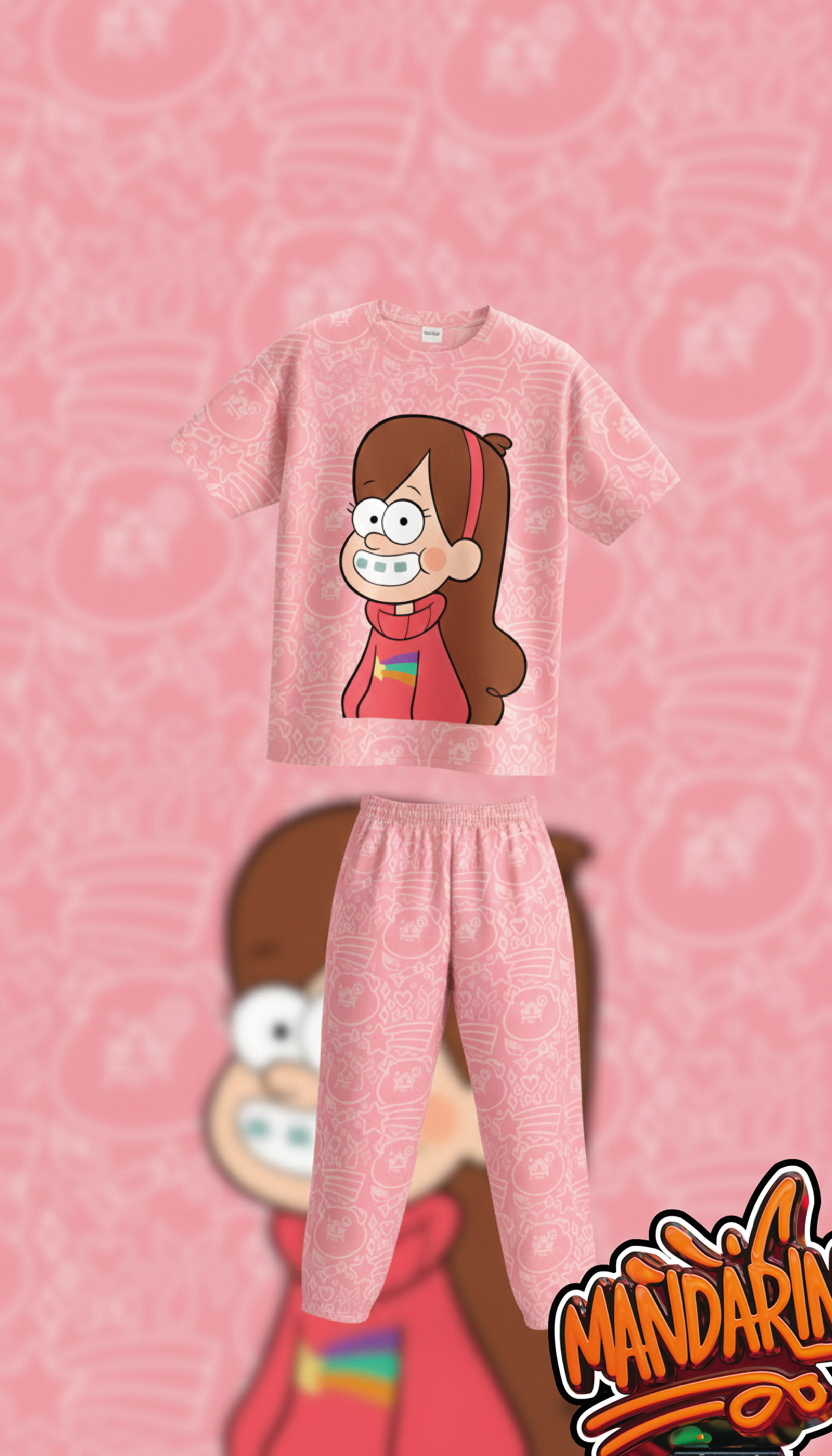 Pijama Gravity Falls – Mabel 🌈✨