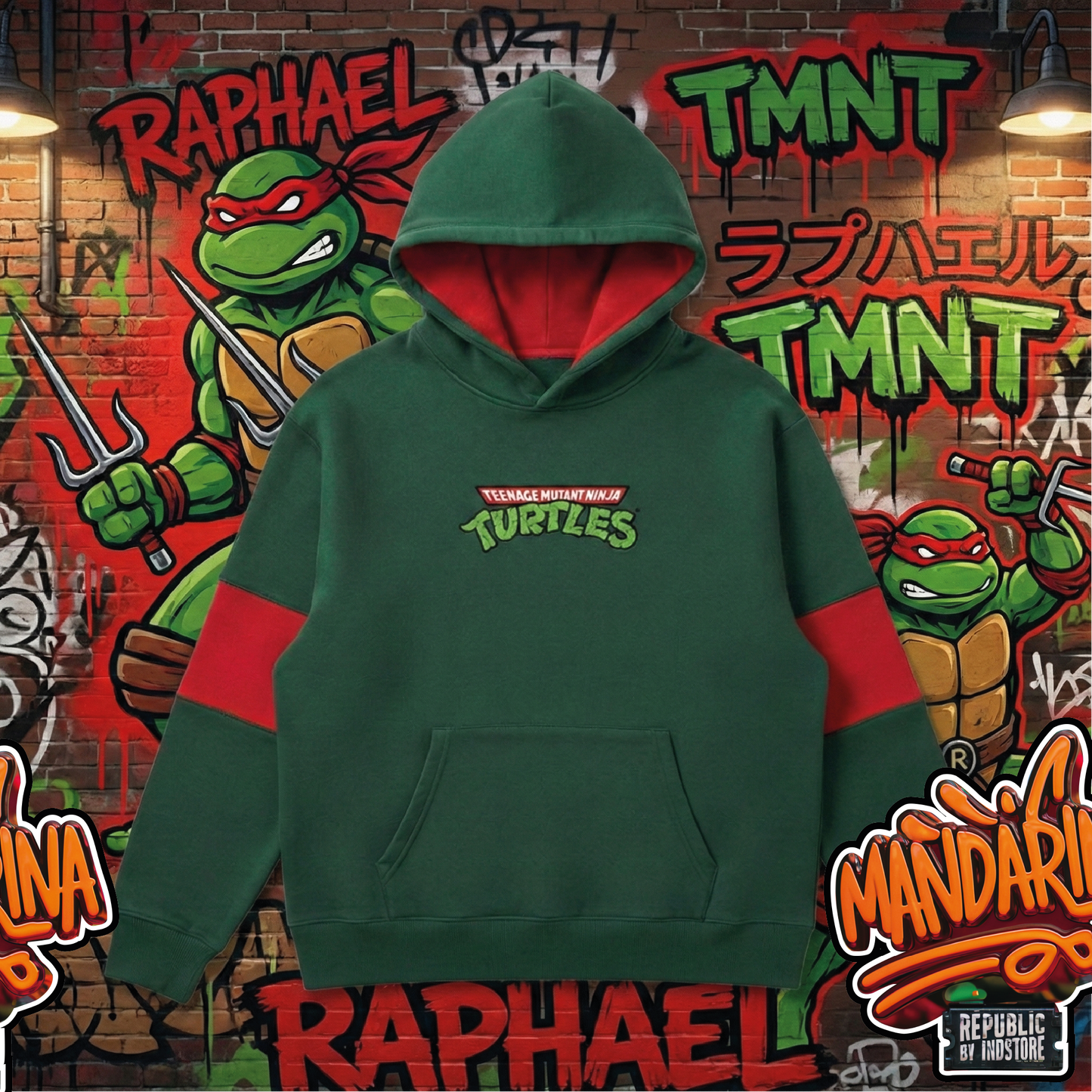 HOODIE TORTUGAS NINJA - RAPHAEL