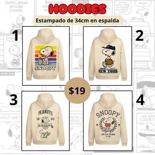🐾 Hoodie de Snoopy – Colección