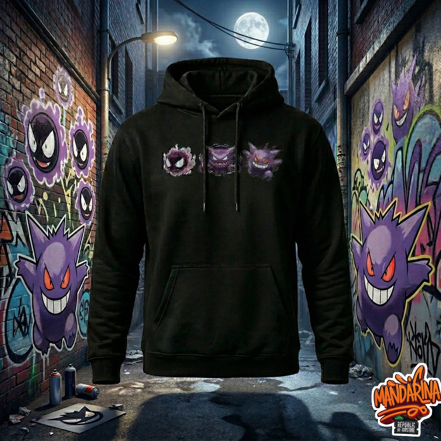 Hoodie Gengar Pokémon Ecuador | Sudadera Streetwear Gamer