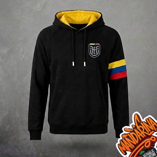 Hoodie Tricolor Personalizada | Logo Bordado + Nombre en Espalda