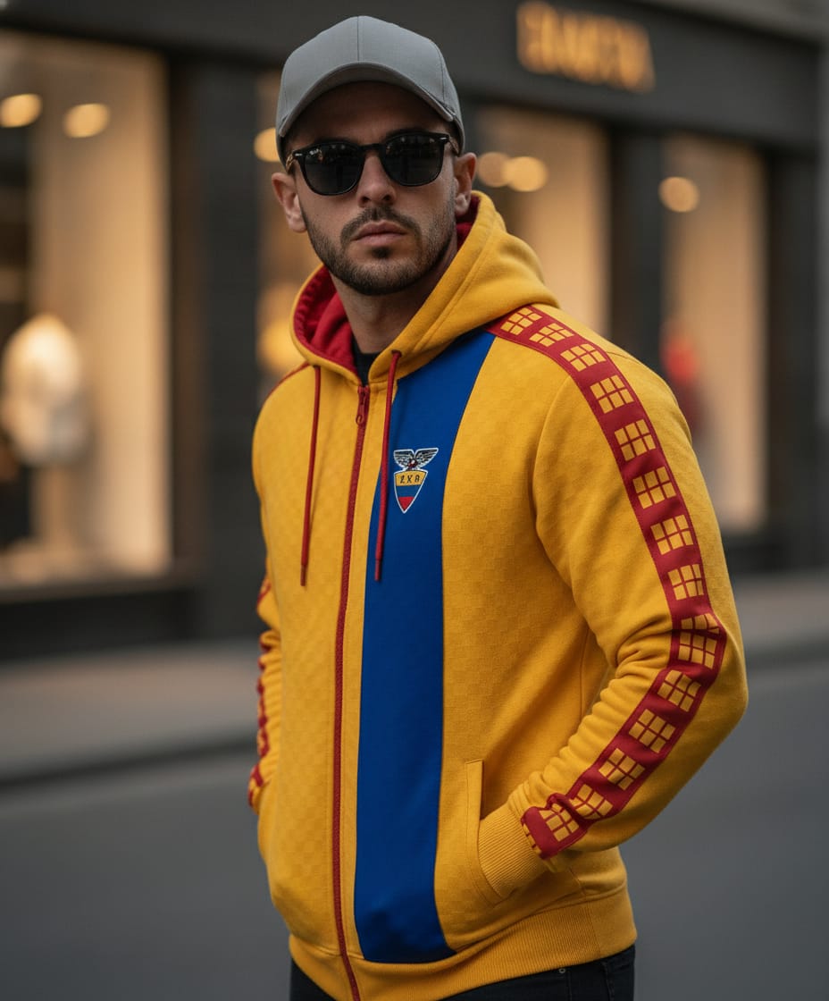 Chompa Futbol - TRI Retro Edition – Amarillo Azul y Rojo