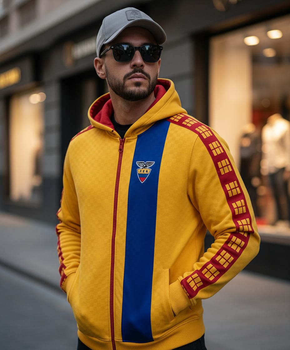 Chompa Futbol - TRI Retro Edition – Amarillo Azul y Rojo