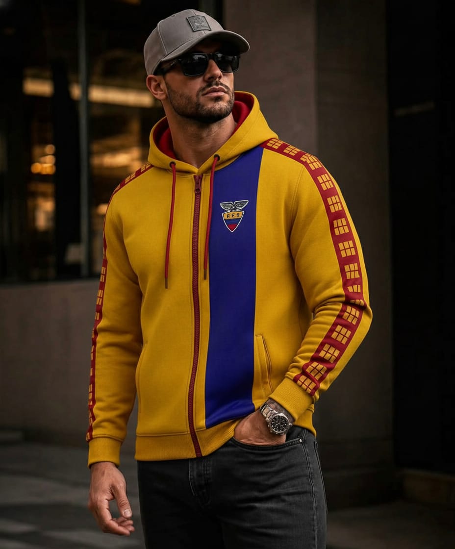 Chompa Futbol - TRI Retro Edition – Amarillo Azul y Rojo