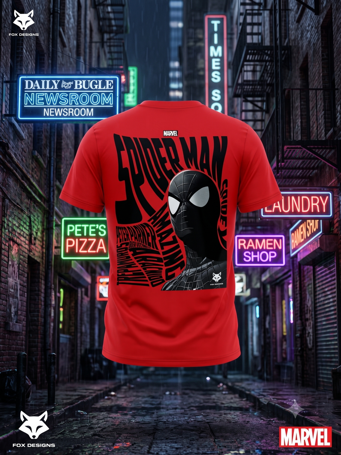 Camiseta The Amazing Spider-Man roja - Mandarina Republic Ecuador