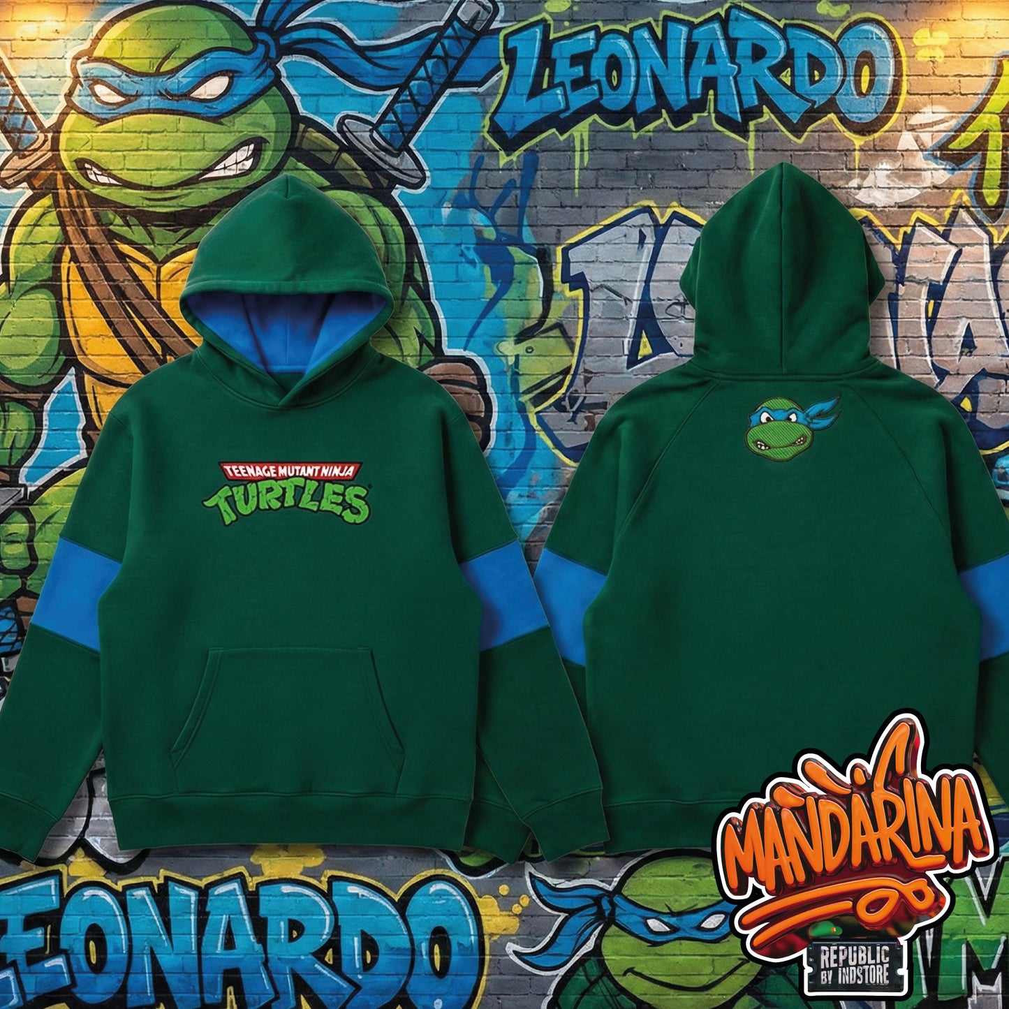 HOODIE TORTUGAS NINJA - LEONARDO