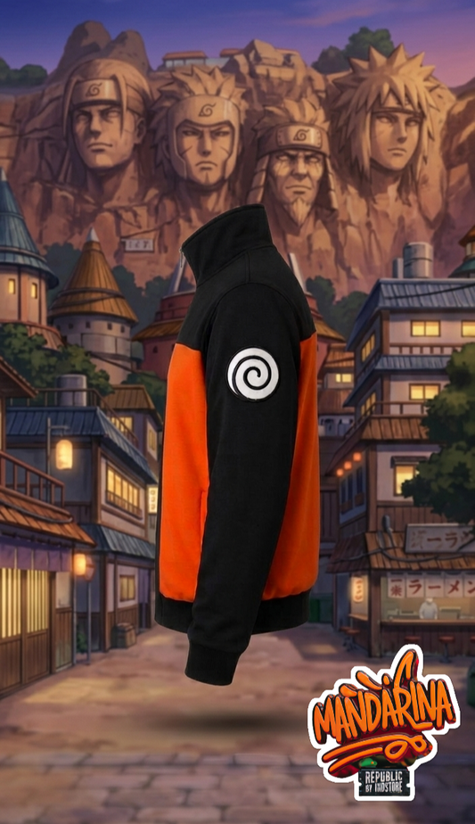 Chaqueta Naruto Uzumaki - Konoha Symbol | Mandarina Republic