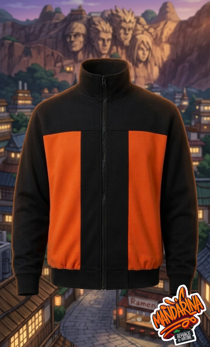 Chaqueta Naruto Uzumaki - Konoha Symbol | Mandarina Republic