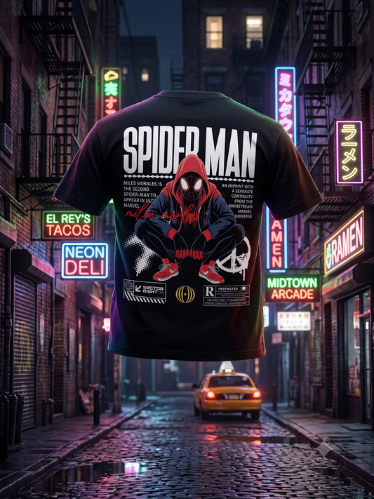Camiseta Spider-Man Miles Morales Spider-Verse - Mandarina Republic Ecuador